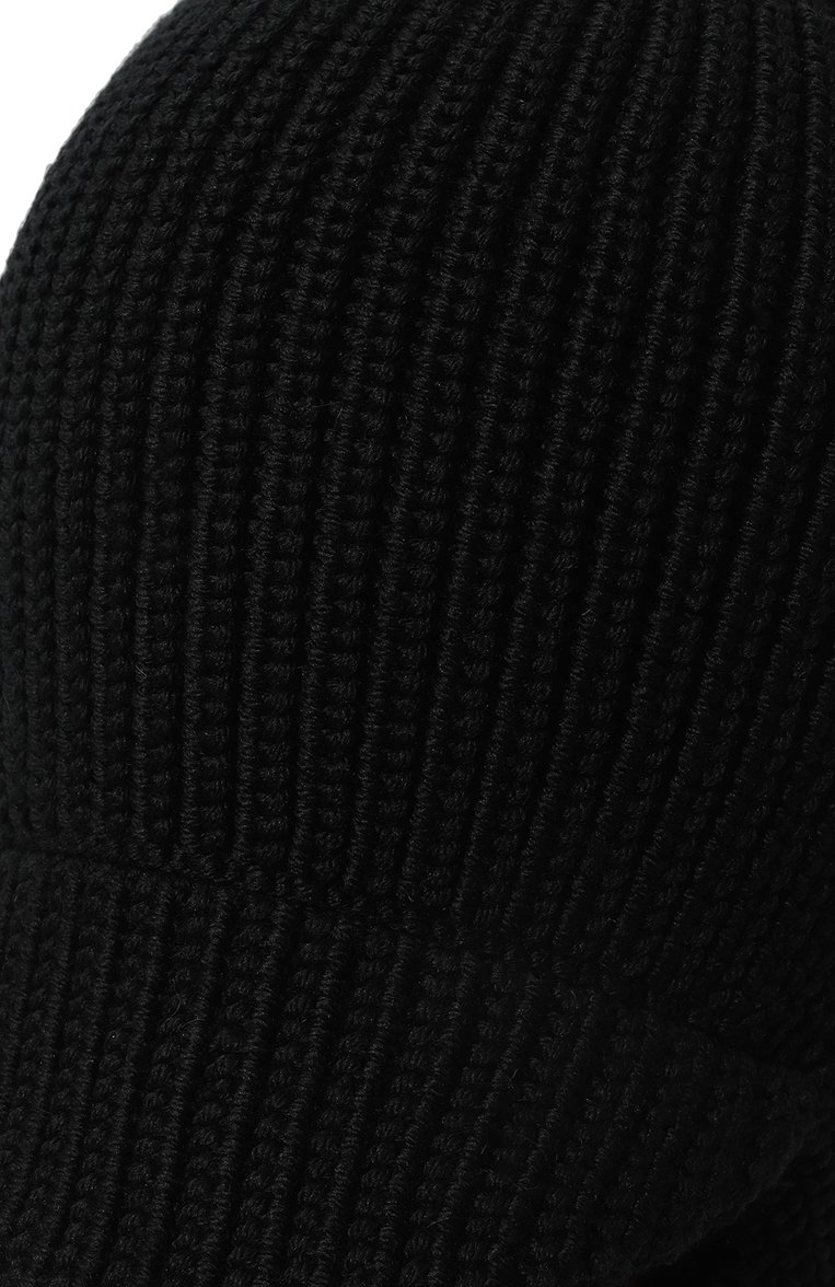 Женская шерстяная шапка-балаклава ANDREA YA'AQOV черного цвета, арт. 23WMAG50 | Фото 4 (Материал: Текстиль, Шерсть; Материал сплава: Проставлено; Нос: Не проставлено; Женское Кросс-КТ: Балаклава)