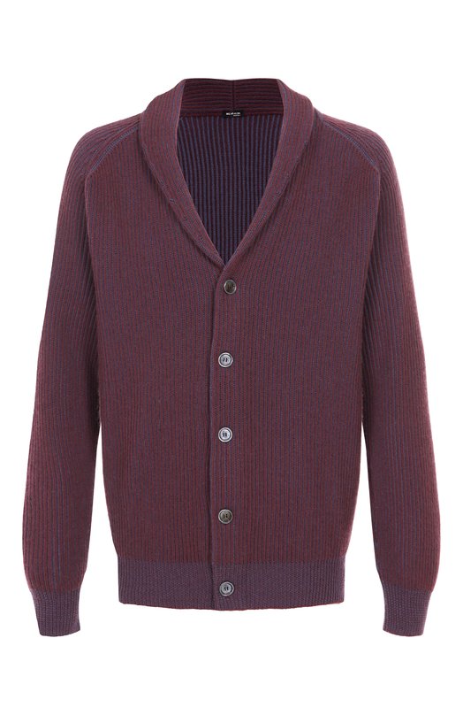 Кашемировый кардиган Kiton UMK0797A0024 Бордовый UMK0797A0024