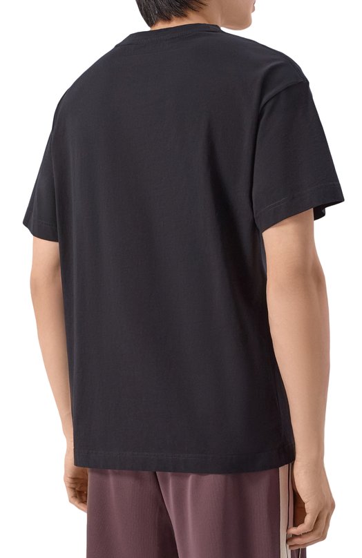 Хлопковая футболка Palm Angels PMAA109S26JER00A Чёрный  PMAA109S26JER00A Фото 4