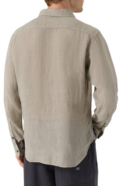 Льняная рубашка C.P. COMPANY, арт. 18CMSH250A005415G, фото 4
