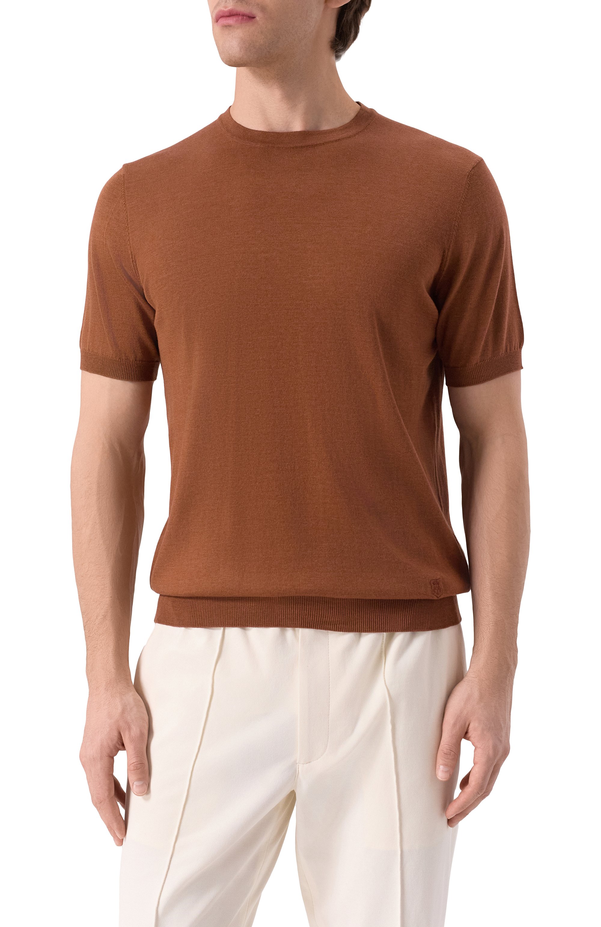 Джемпер из шелка и хлопка CORNELIANI, арт. 25M550-2525165, фото 3