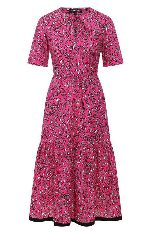 

Хлопковое платье Markus Lupfer, Розовый