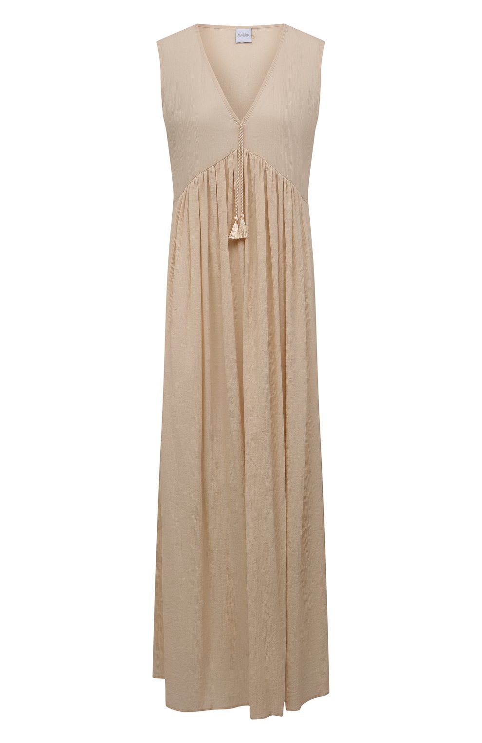 Хлопковое платье WEEKEND MAX MARA кремового цвета по цене 31000 руб., арт. VOLANTE 32210128, фото 1 Хлопковое платье WEEKEND MAX MARA, арт. VOLANTE 32210128, фото 1