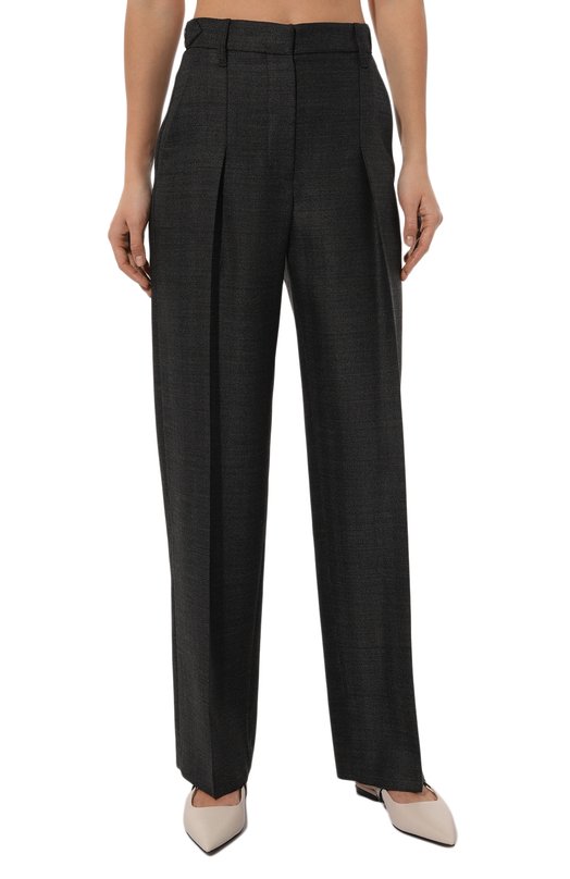 Шерстяные брюки Brunello Cucinelli MD595P8727 Серый  MD595P8727 Фото 3
