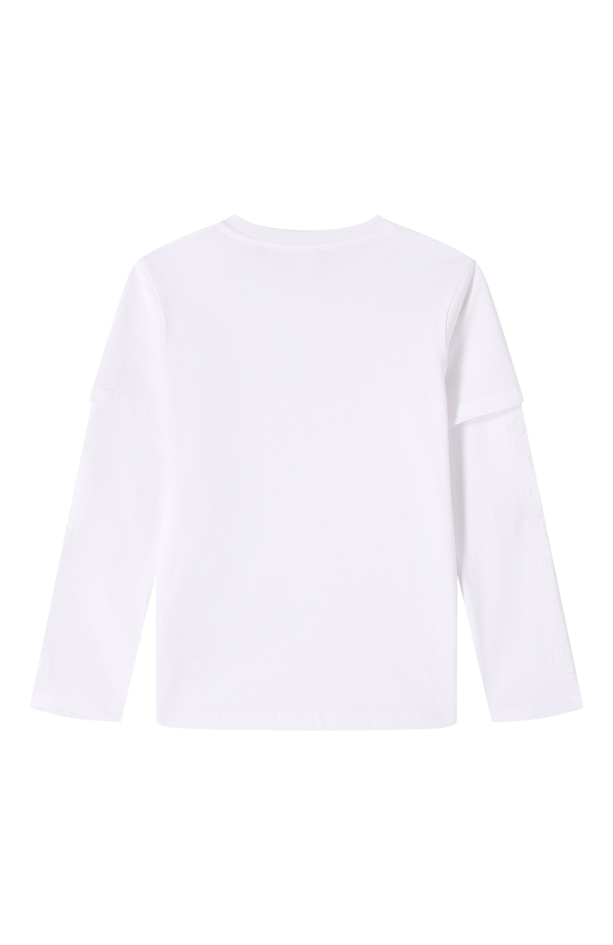 Хлопковый лонгслив GIVENCHY белого цвета по цене 37750 руб., арт. H30742, фото 2 Хлопковый лонгслив GIVENCHY, арт. H30742, фото 2