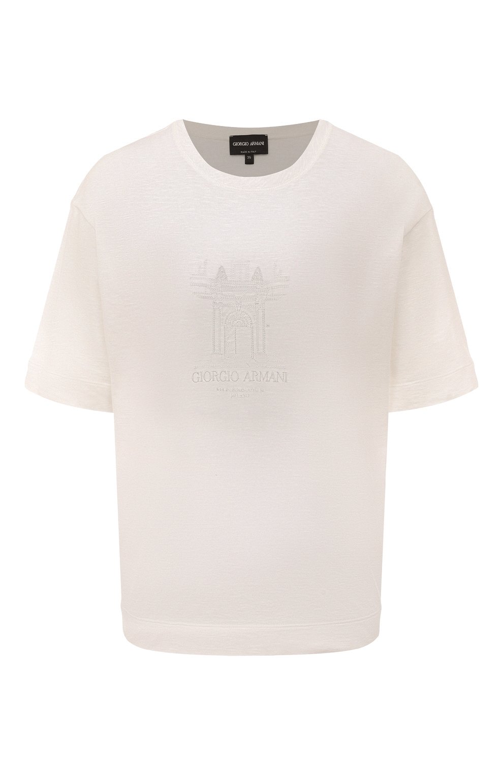 Хлопковая футболка GIORGIO ARMANI, арт. 3RAM82/AJFJZ, фото 1