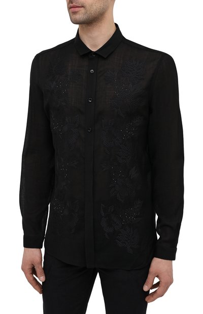 Шелковая рубашка SAINT LAURENT, арт. 644382/Y1C05, фото 3
