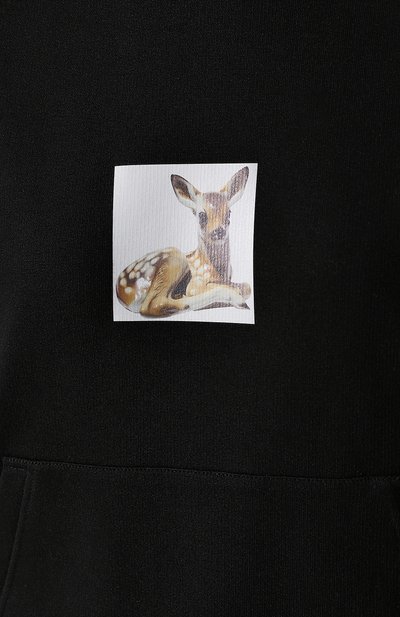 Хлопковое худи BURBERRY черного цвета по цене 96550 руб., арт. 8024655, фото 5 Хлопковое худи BURBERRY, арт. 8024655, фото 5