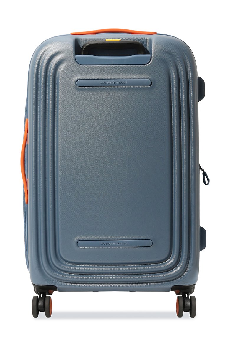 Женский чемодан logoduck+ expandable cabin MANDARINA DUCK голубого цвета, арт. SZV54-711 | Фото 5 (Региональные ограничения белый список (Axapta Mercury): Не проставлено; Размер: large; Материал: Пластик)