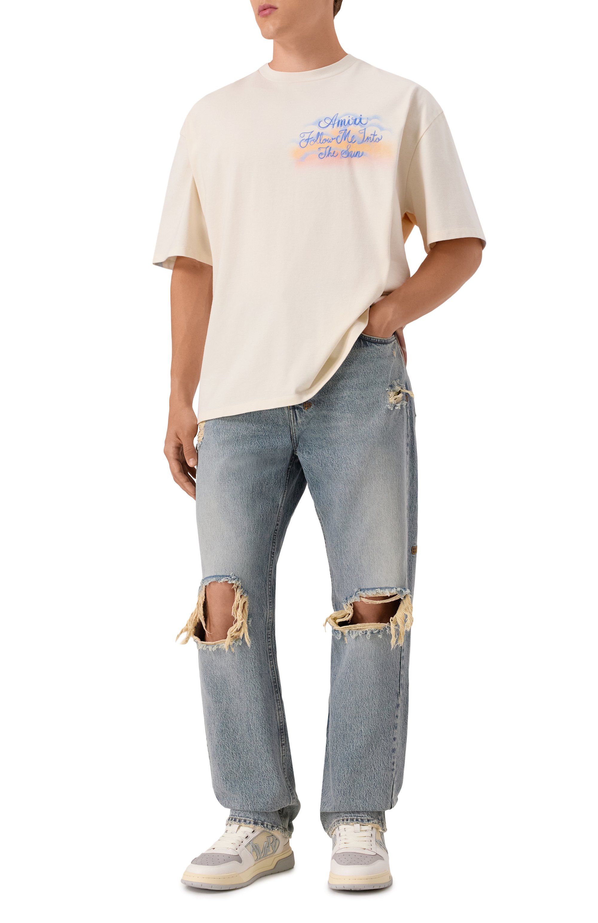 Кожаные кеды classic AMIRI, арт. AMF0SR1157, фото 2