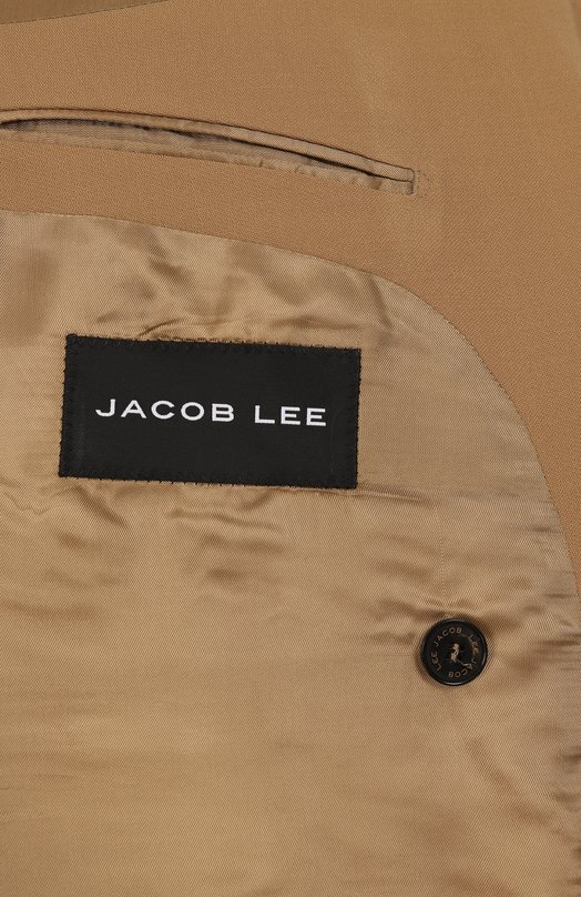 Шерстяной пиджак Jacob Lee MWB001SS25-WBG Бежевый  MWB001SS25-WBG Фото 9