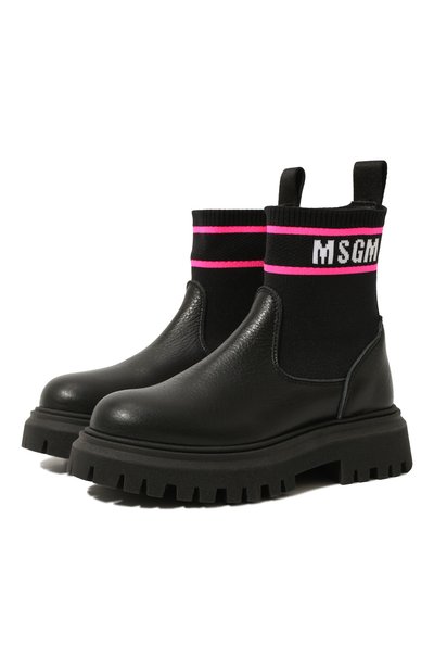 Кожаные ботинки MSGM KIDS, арт. 72561 VAR.2/28-35, фото 1