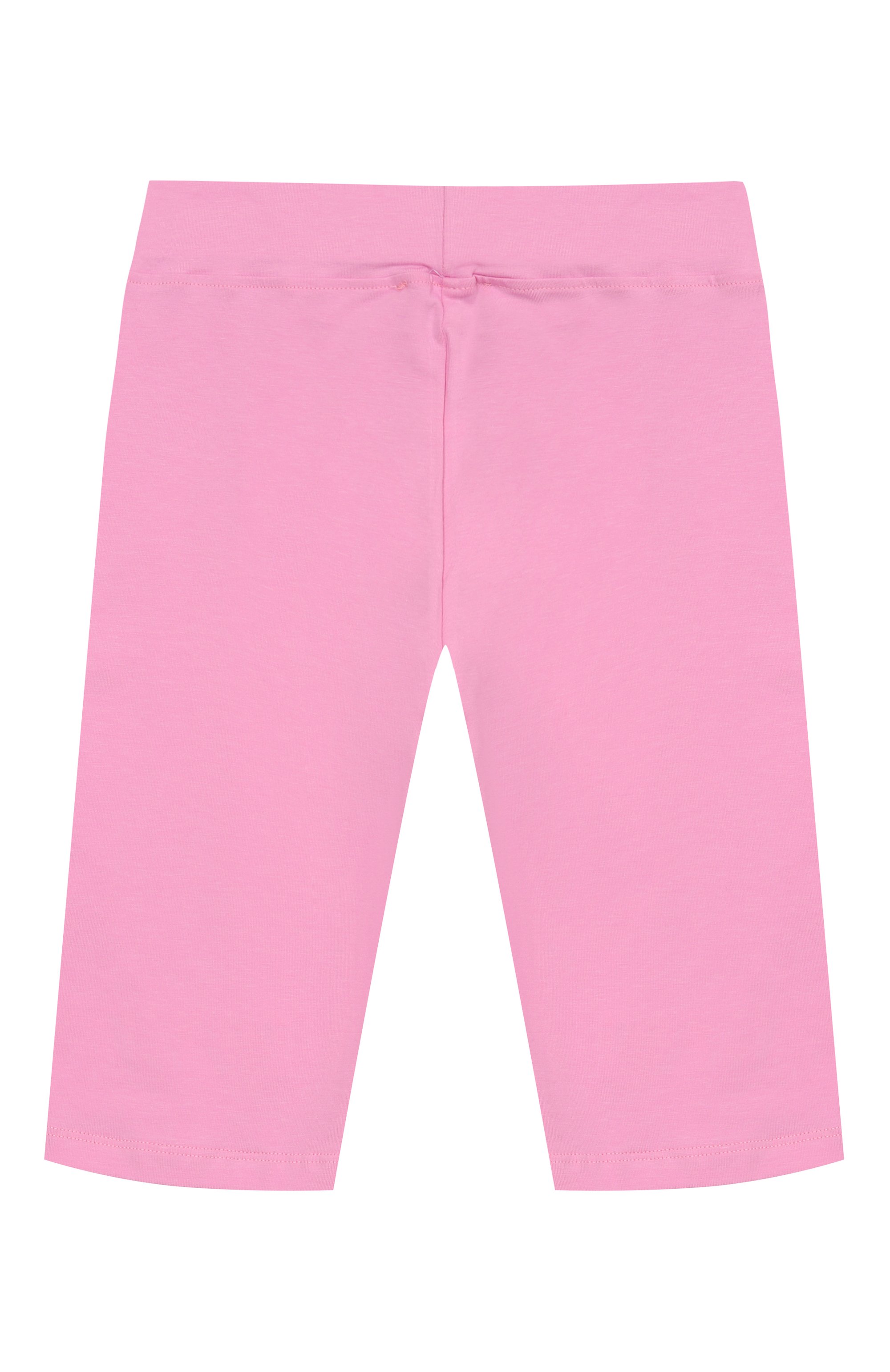 Хлопковые легинсы MSGM KIDS розового цвета по цене 7215 руб., арт. S5MSJGCL087, фото 2 Хлопковые легинсы MSGM KIDS, арт. S5MSJGCL087, фото 2