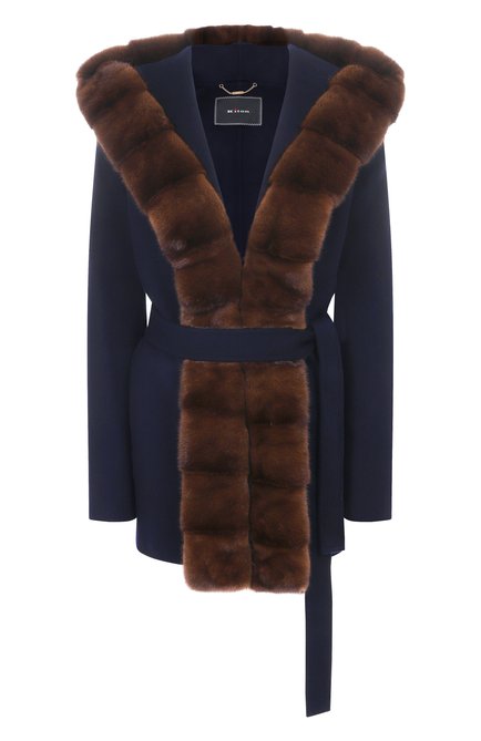 Женское кашемировое пальто с отделкой из норки KITON, арт. D60620DK05I3806