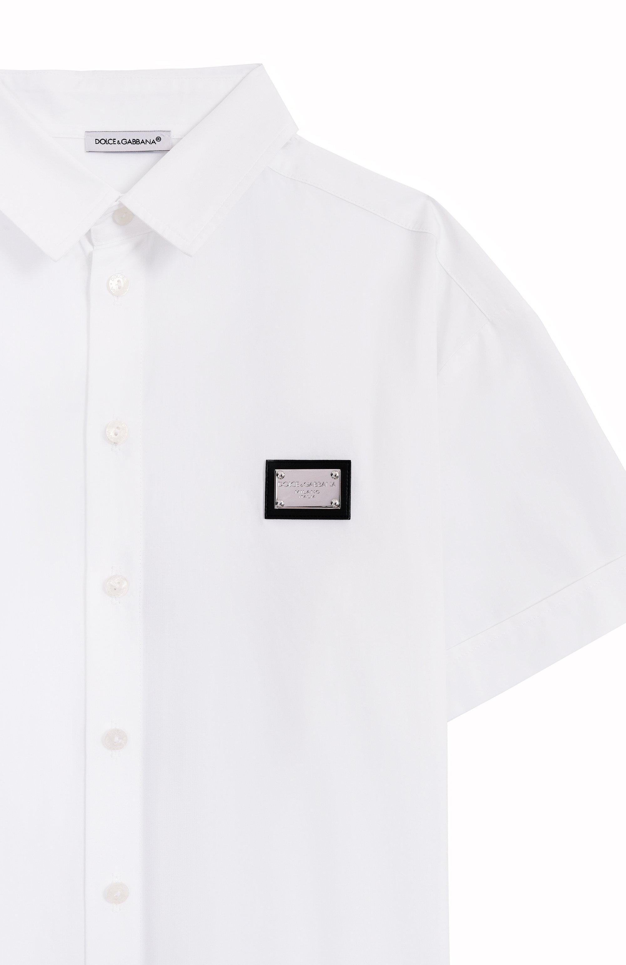 Хлопковая рубашка DOLCE & GABBANA, арт. L43S82/G7J3E, фото 3