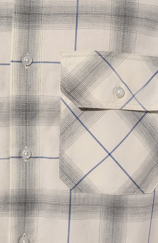 Хлопковая рубашка HUGO Blue Кремовый, фото 5