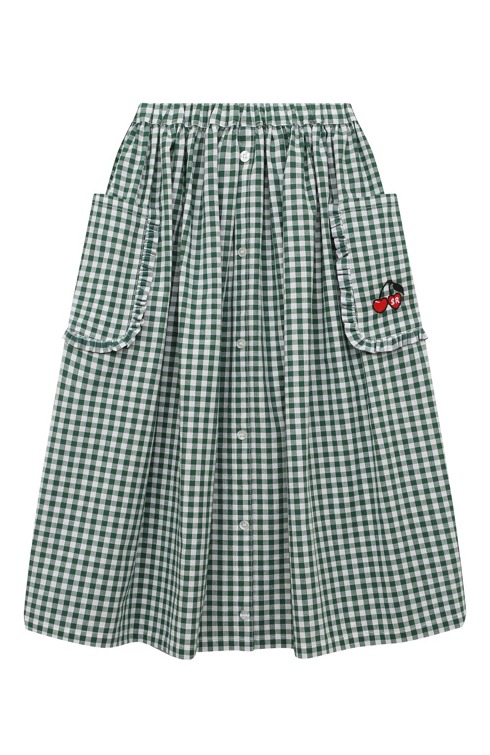 Хлопковая юбка SONIA RYKIEL ENFANT, арт. 22S1SK03, фото 1