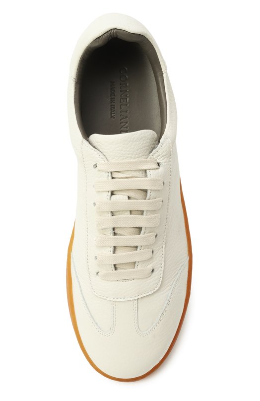 Кожаные кеды Corneliani 25TM60-2520910 Белый  25TM60-2520910 Фото 6