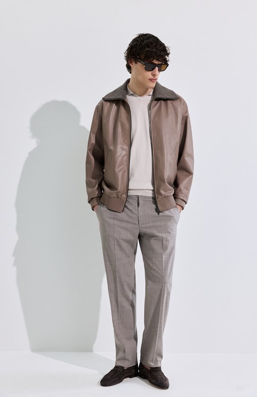 Шерстяные брюки Stefano Ricci M1T5100153/WEA02U Бежевый  M1T5100153/WEA02U Фото 6