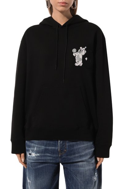 Хлопковое худи MM6, арт. SH0GU0020/M25003, фото 3