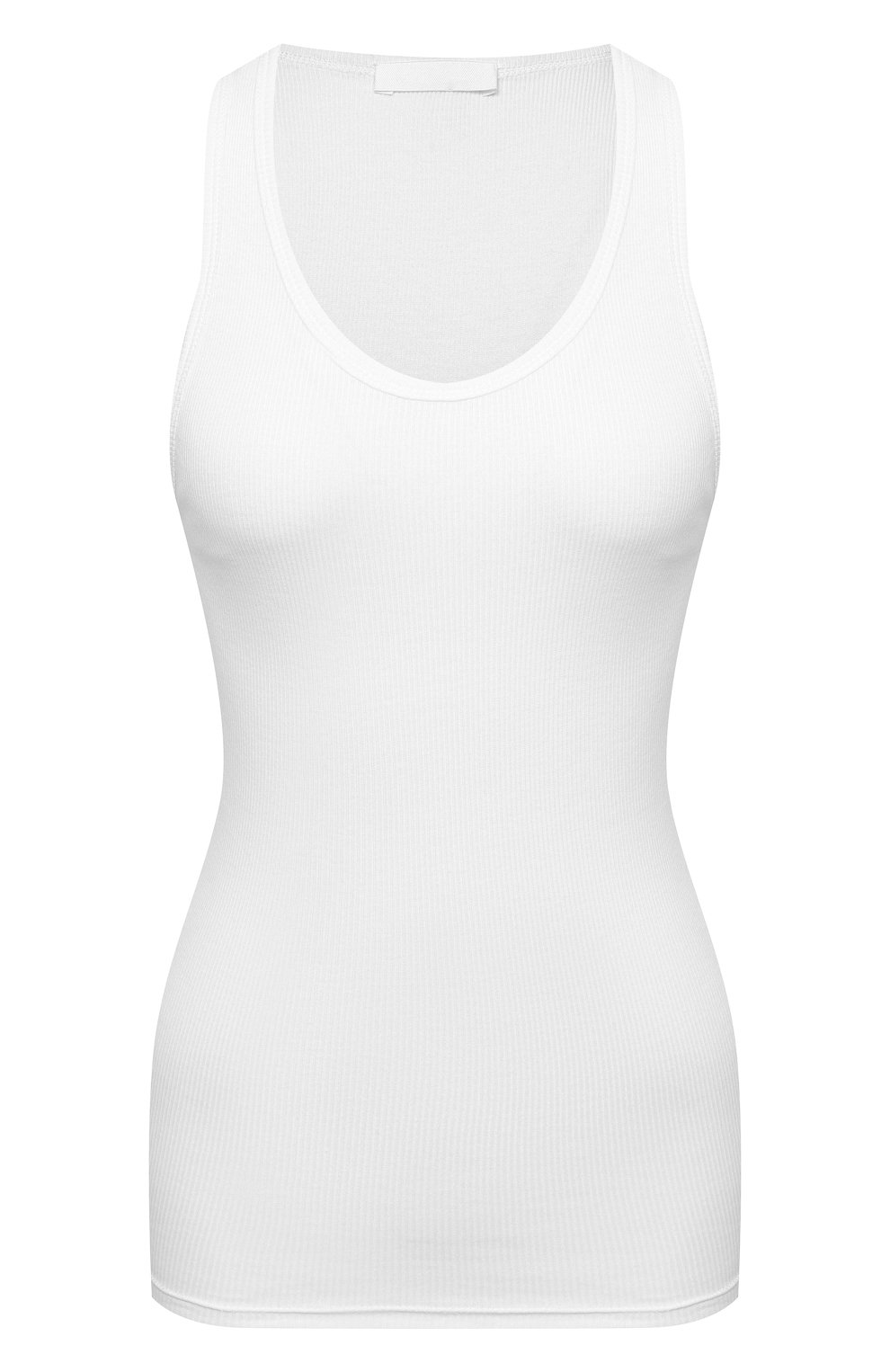 Хлопковая майка WARDROBE.NYC белого цвета по цене 10650 руб., арт. W1016R04, фото 1 Хлопковая майка WARDROBE.NYC, арт. W1016R04, фото 1