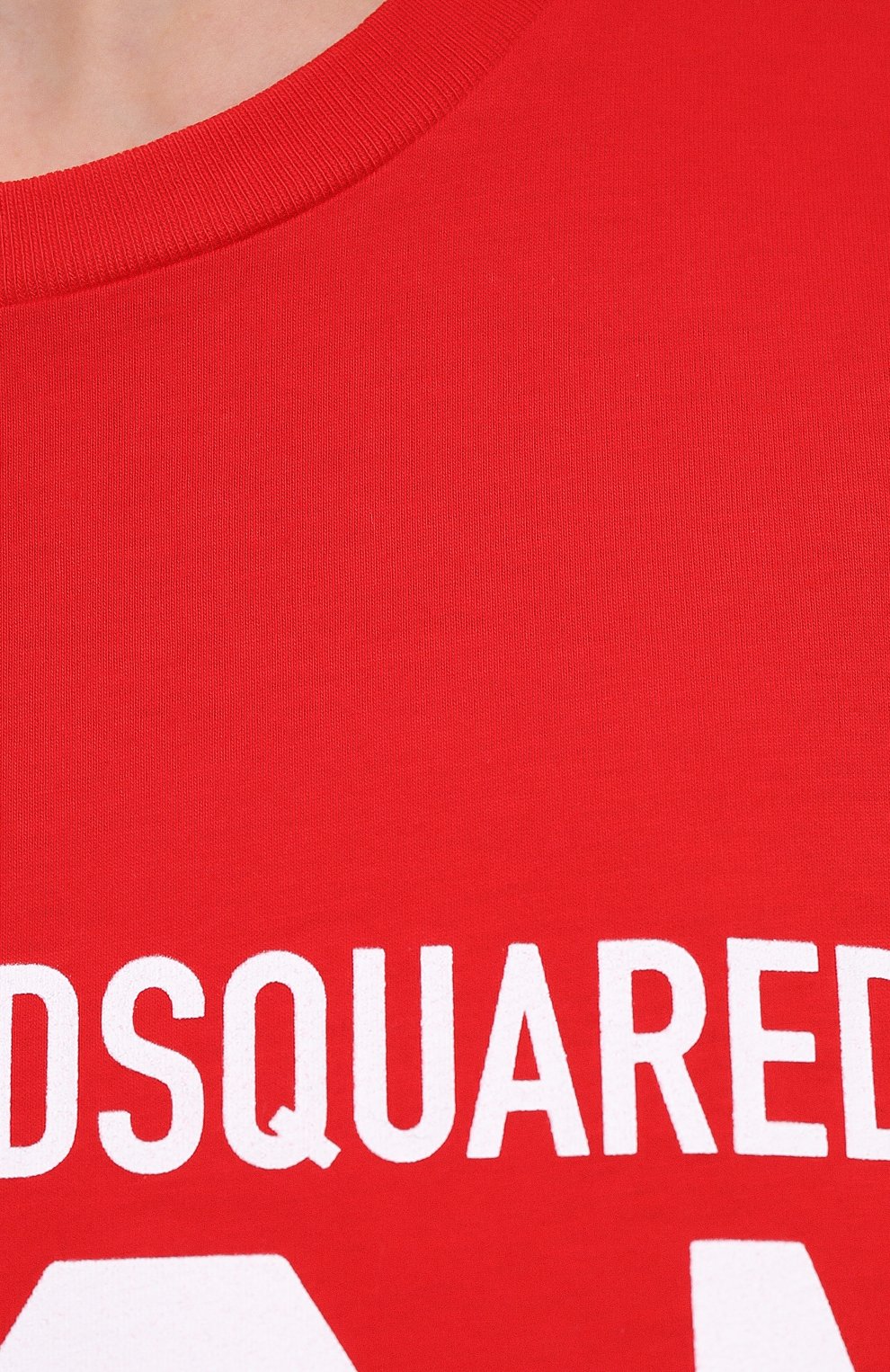 Хлопковое платье DSQUARED2 красного цвета по цене 27800 руб., арт. S80CT0006/S23009, фото 5 Хлопковое платье DSQUARED2, арт. S80CT0006/S23009, фото 5