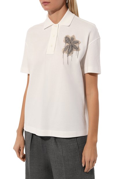 Хлопковое поло BRUNELLO CUCINELLI, арт. MPT63HR715, фото 3