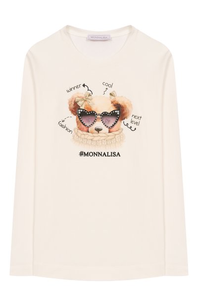 Хлопковый лонгслив MONNALISA, арт. 19F612