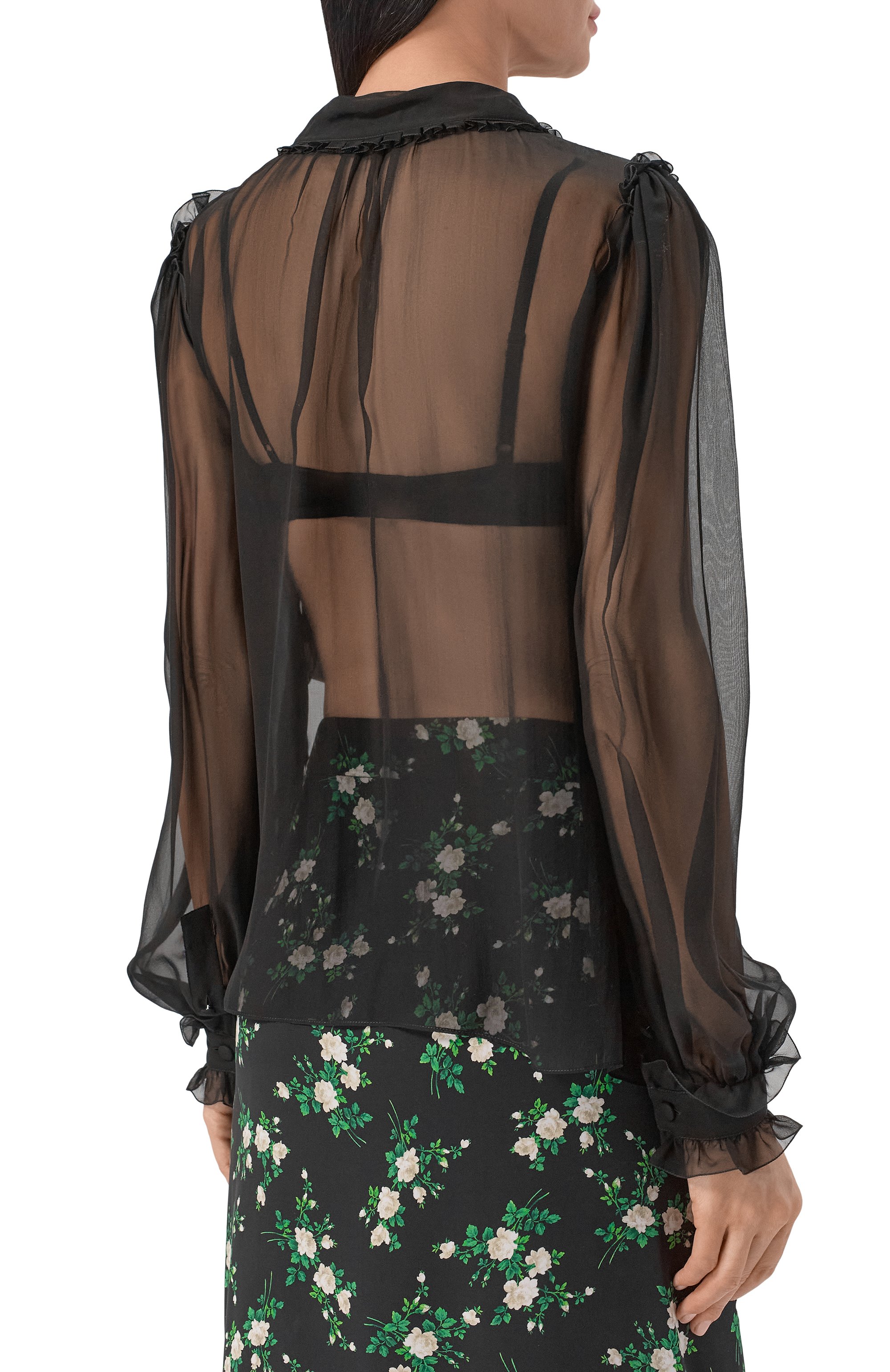 Шелковая блузка DOLCE & GABBANA, арт. F5U02T/FU1AT, фото 4