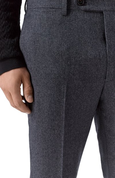 Шерстяные брюки BERWICH темно-серого цвета по цене 39400 руб., арт. VULCAN0 195/RD5470, фото 5 Шерстяные брюки BERWICH, арт. VULCAN0 195/RD5470, фото 5