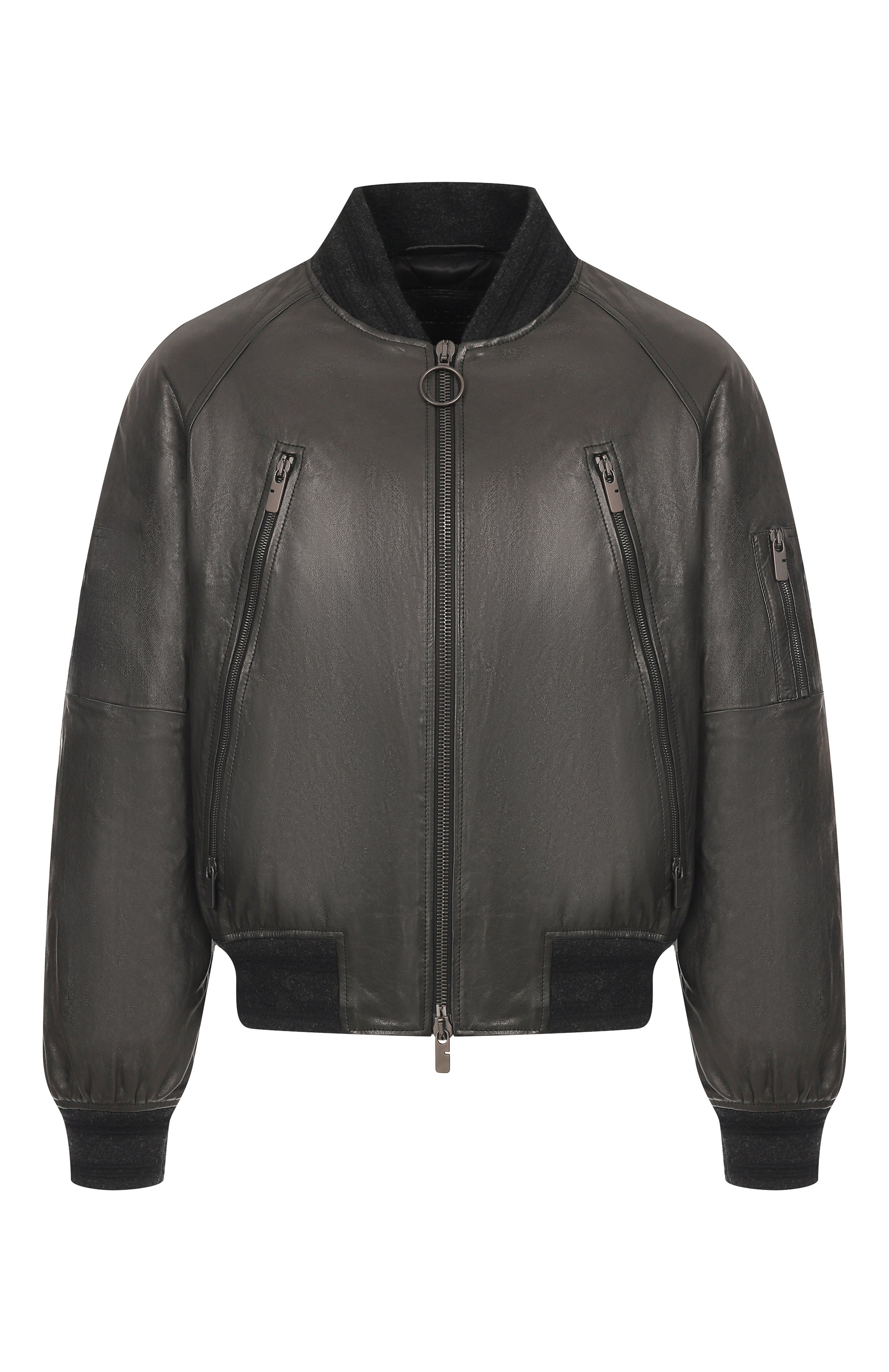 Кожаный бомбер BURBERRY, арт. 8110040, фото 1