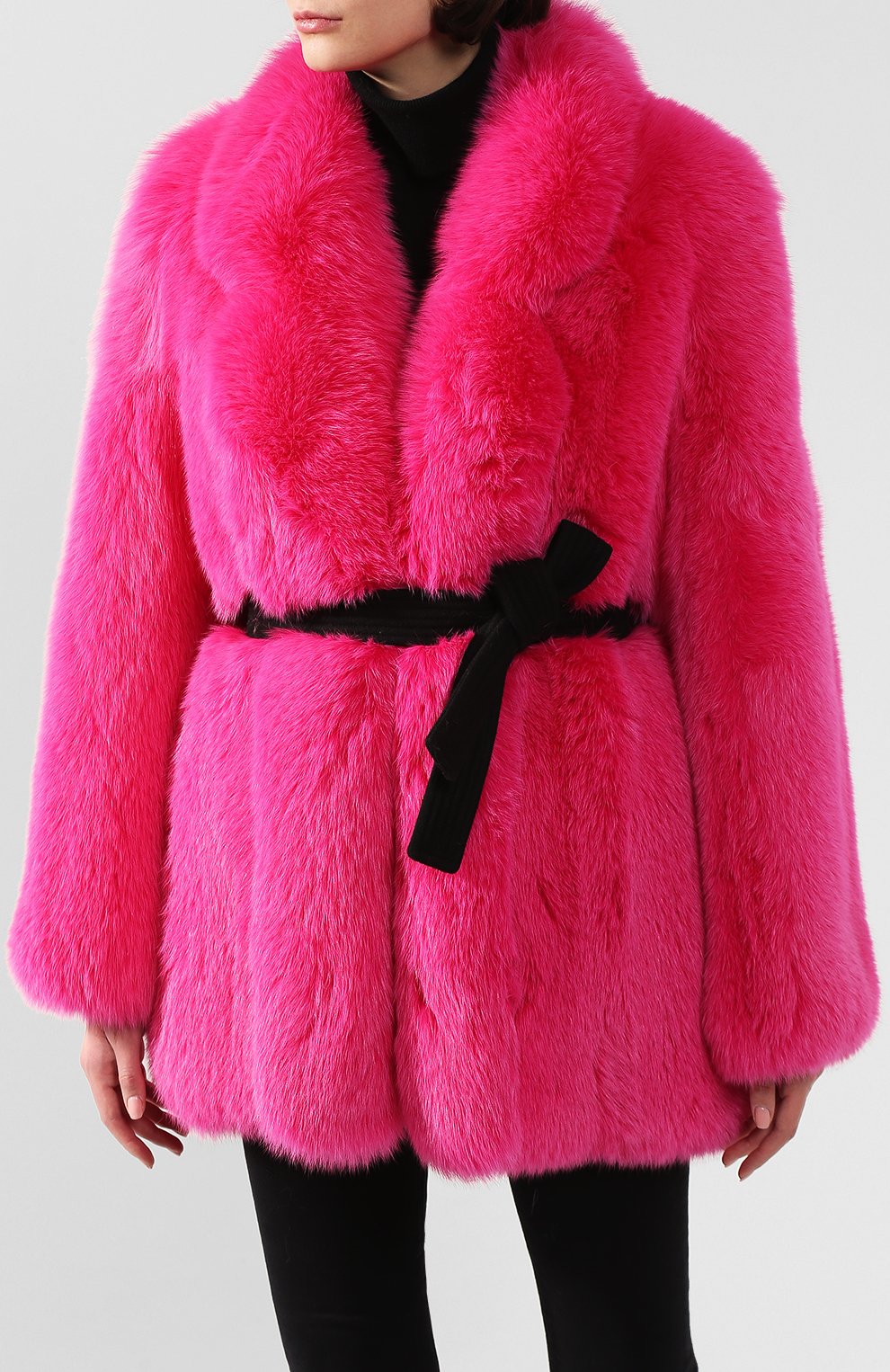 Шуба из меха песца BLANCHA, арт. 19121/100Z/15/SH0CKING, фото 3