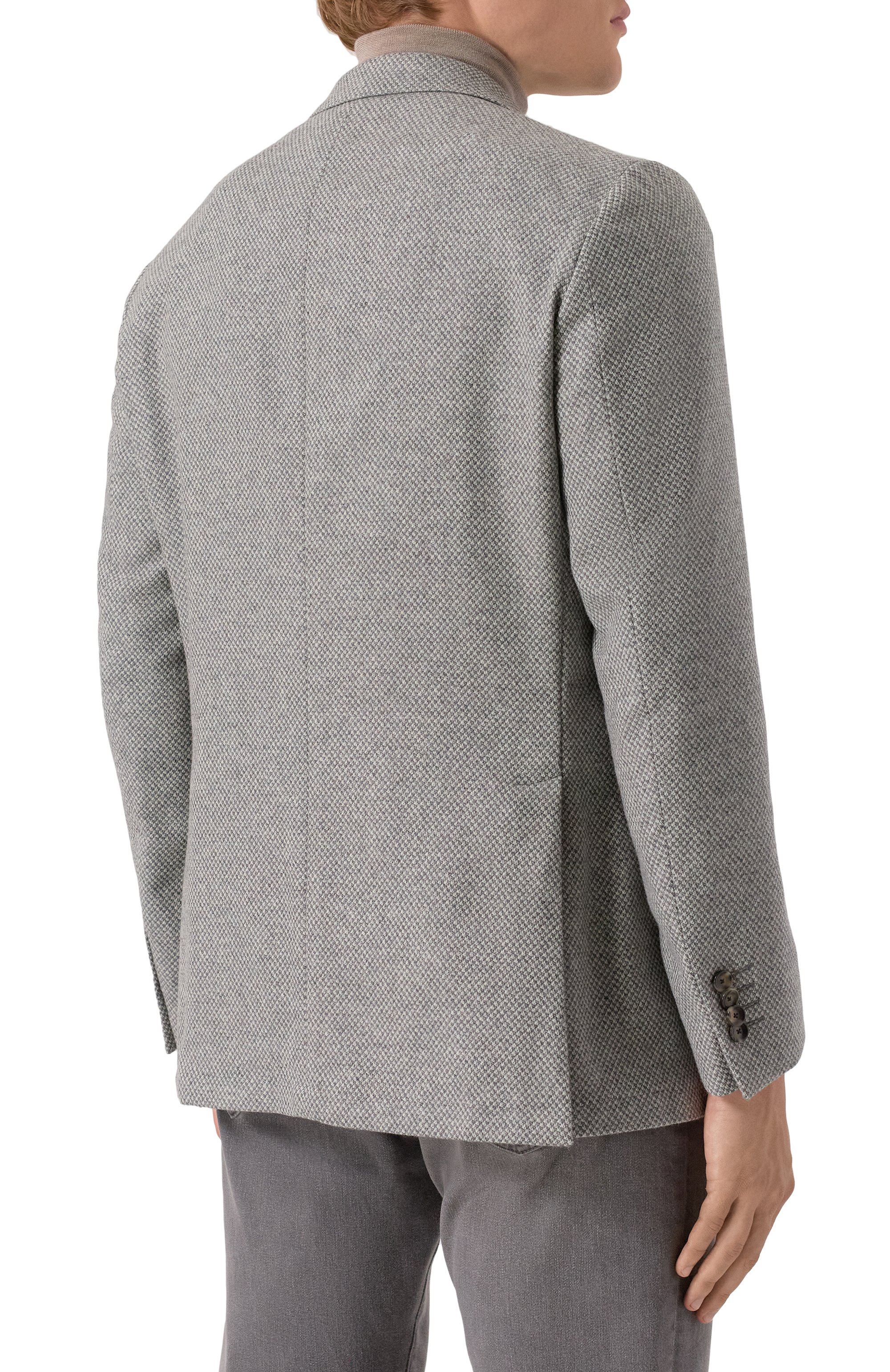 Шерстяной пиджак SARTORIA LATORRE серого цвета по цене 85850 руб., арт. EF74/UI0020, фото 5 Шерстяной пиджак SARTORIA LATORRE, арт. EF74/UI0020, фото 5