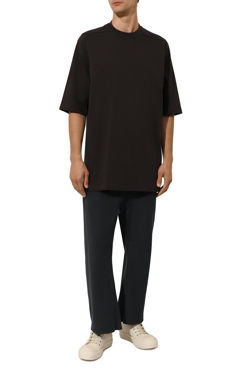 Хлопковая футболка RICK OWENS, арт. RU02D6249/BA, фото 2