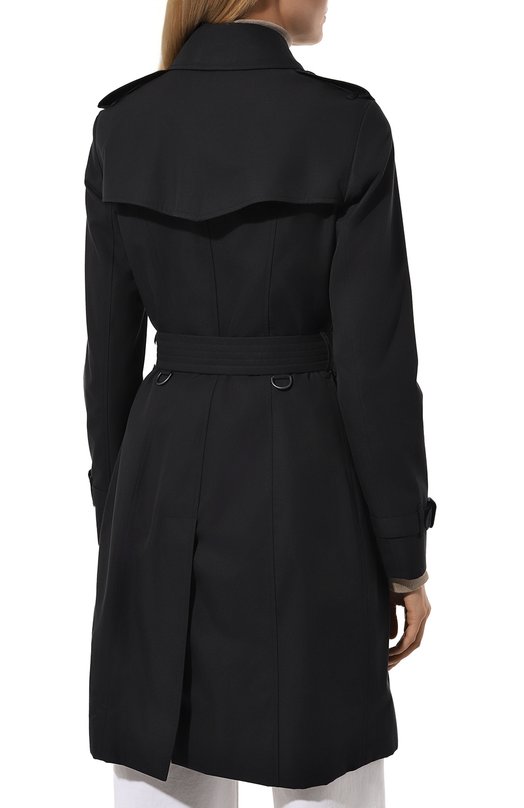 Хлопковый тренч Burberry 8045777 Чёрный  8045777 Фото 4