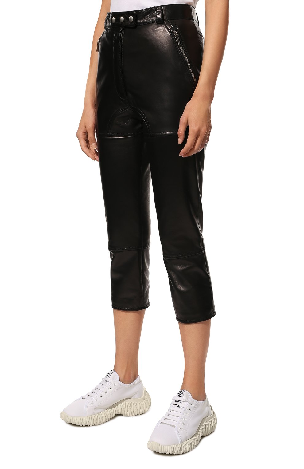 Кожаные брюки MIU MIU, арт. MPP326-038-F0002, фото 3