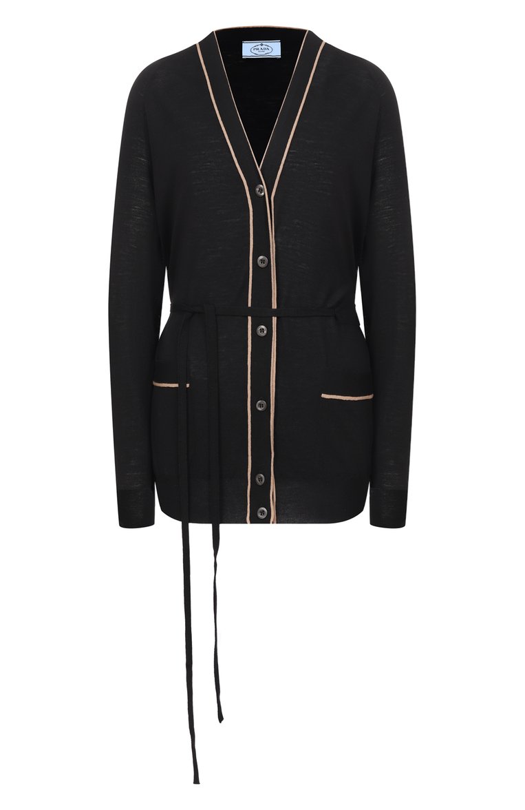 Шерстяной кардиган PRADA, арт. P25H22-1C2U-F0782-201, фото 1