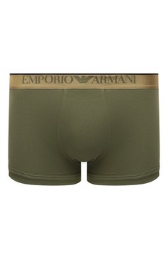 Мужские хлопковые боксеры EMPORIO ARMANI зеленого цвета, арт. 111389/4F512 | Фото 1 (Материал сплава: Проставлено; Нос: Не проставлено; Материал внешний: Хлопок; Кросс-КТ: бельё; Трусы М: Боксеры; Мужское Кросс-КТ: Трусы)