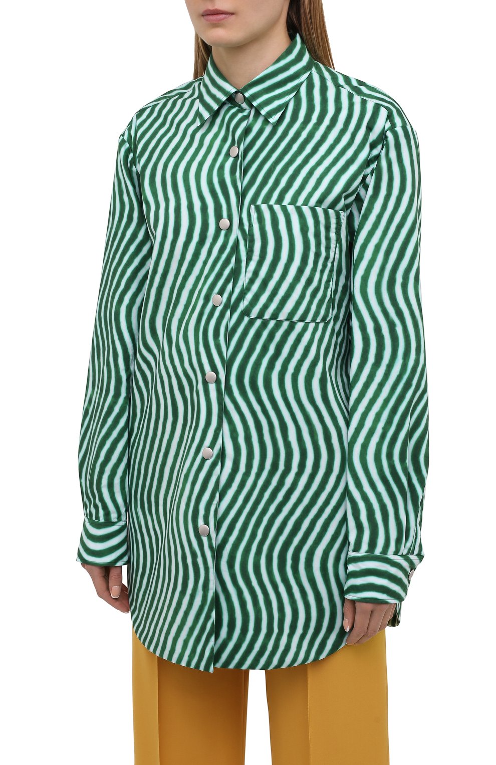Хлопковая рубашка DRIES VAN NOTEN, арт. 211-30731-2009, фото 3
