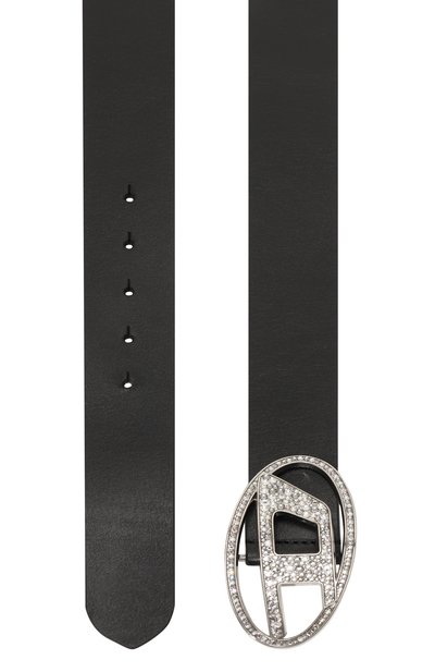 Кожаный ремень DIESEL черного цвета по цене 23850 руб., арт. X09611/P0503, фото 3 Кожаный ремень DIESEL, арт. X09611/P0503, фото 3