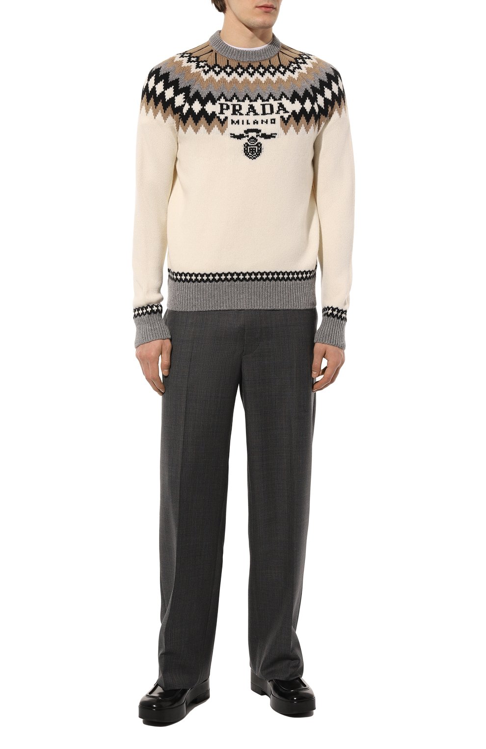 Кожаные лоферы PRADA, арт. 2DG118-LVN-F0002-X021, фото 2