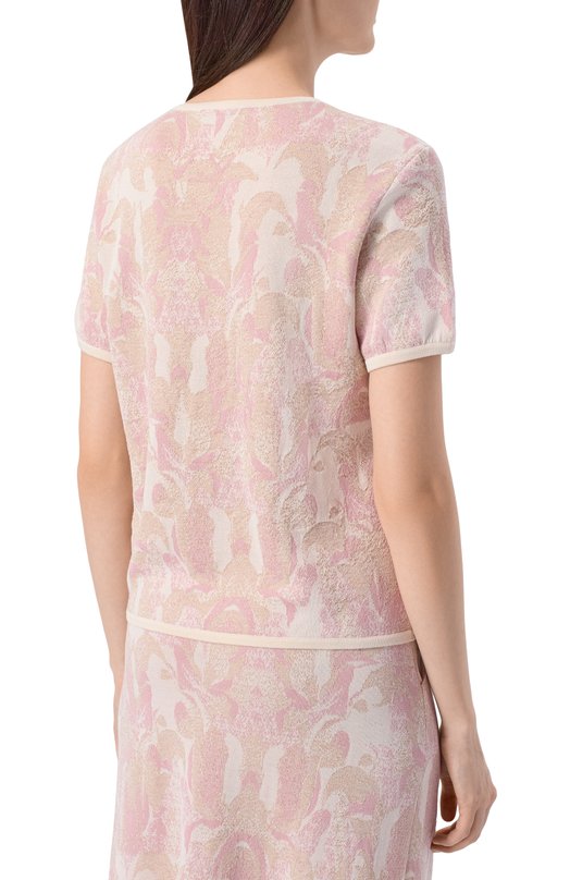 Пуловер из шелка и вискозы Freeage S26.JM176M.6079.601 Розовый  S26.JM176M.6079.601 Фото 4