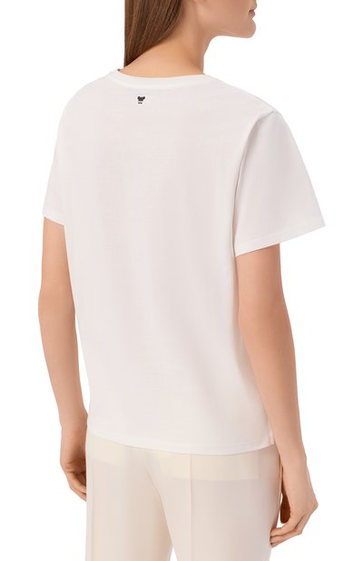 Хлопковая футболка WEEKEND MAX MARA, арт. WKDB0RA, фото 4