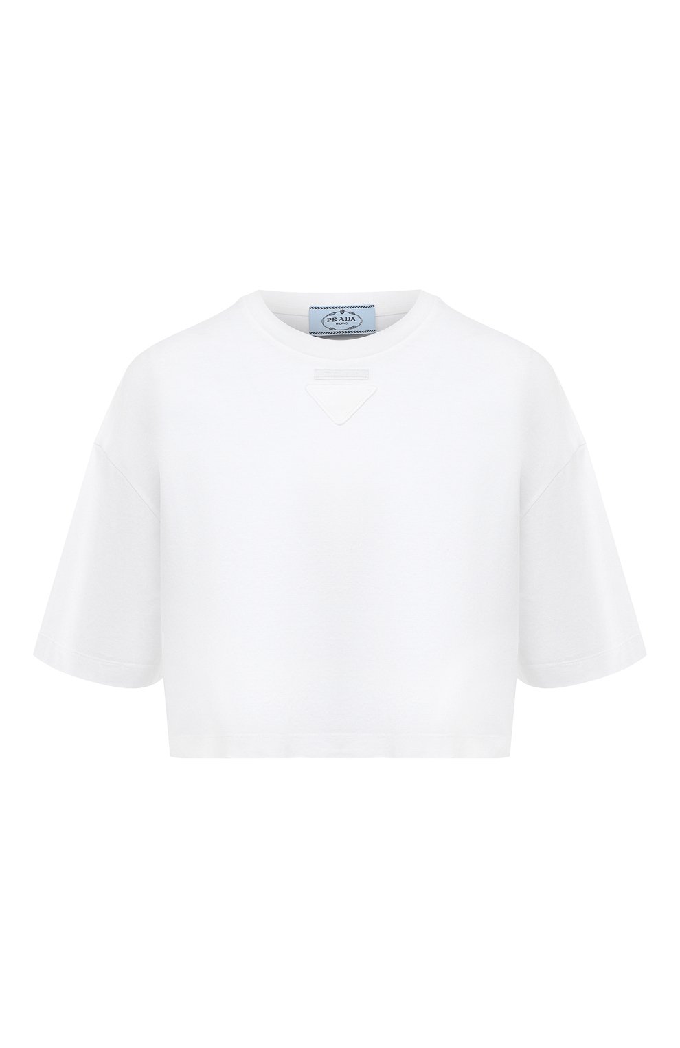 Хлопковая футболка PRADA, арт. 3560A-1Y98-F0009-212, фото 1