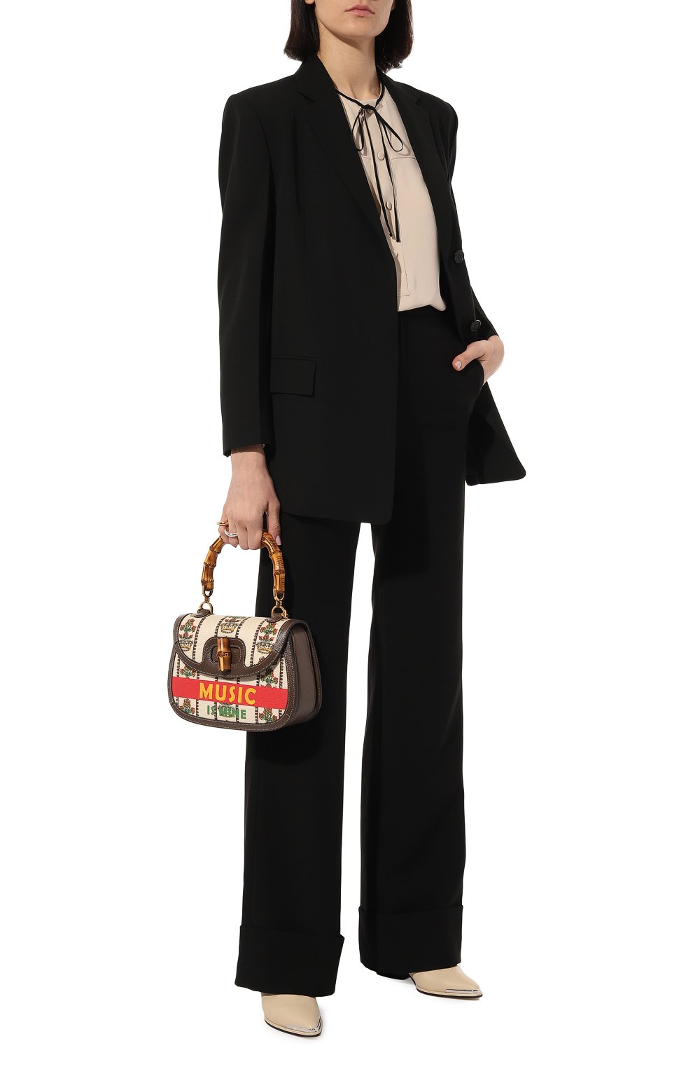 Сумка gucci 100 bamboo medium GUCCI, арт. 681173 UH2EX, фото 8