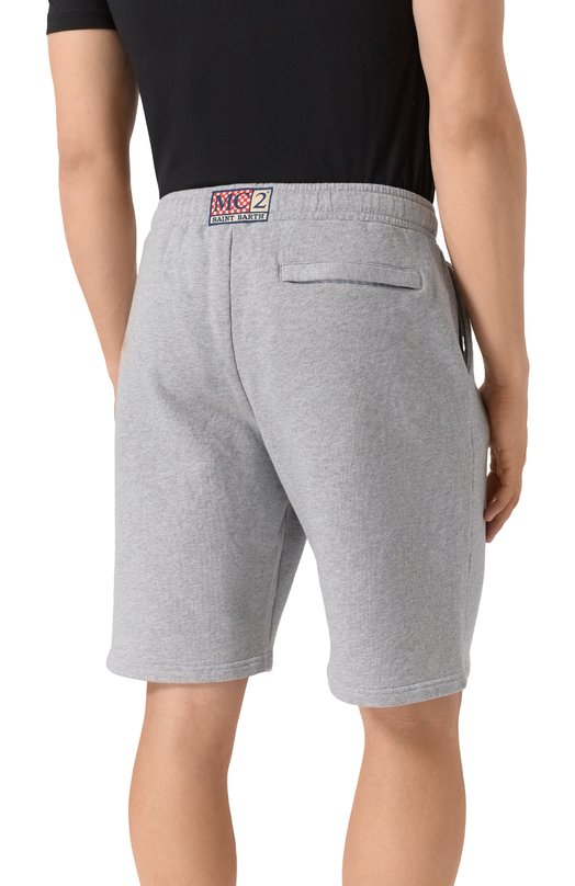 Хлопковые шорты MC2 Saint Barth STBM RANDLE/00133H Серый  STBM RANDLE/00133H Фото 4