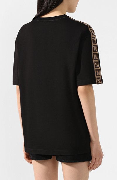 Хлопковая футболка FENDI, арт. FAF127 AB4E, фото 4