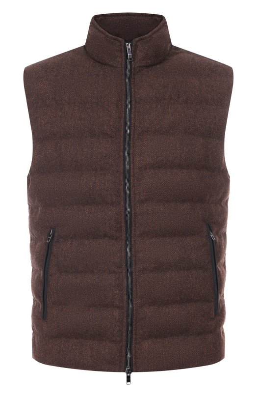 Жилет из шерсти и кашемира MVST D0NG0/400022 Коричневый D0NG0/400022