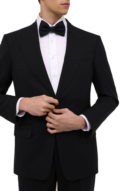 Галстук-бабочка BRIONI темно-синего цвета по цене 31050 руб., арт. 01L200/PZ408, фото 2 Галстук-бабочка BRIONI, арт. 01L200/PZ408, фото 2