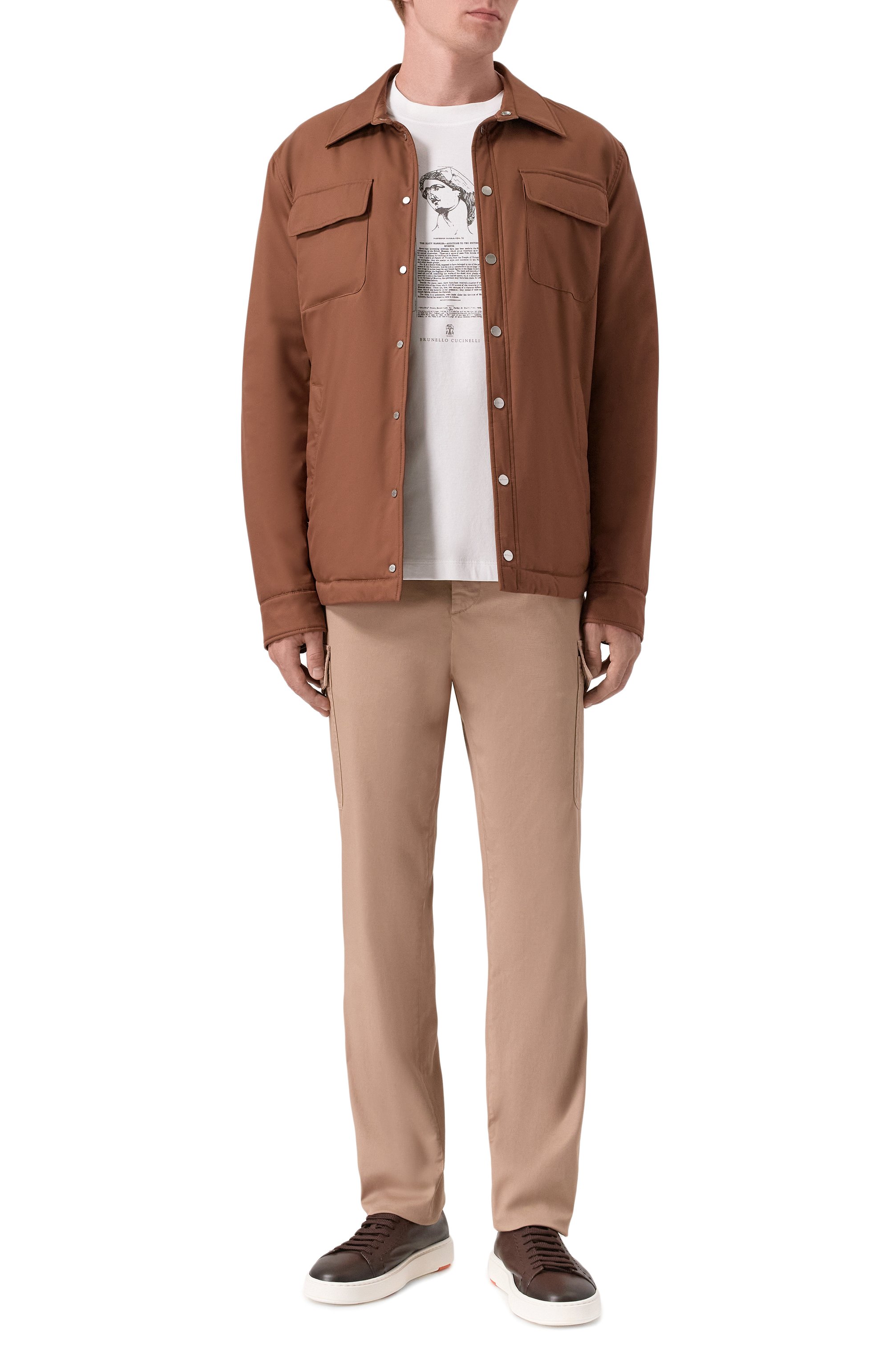 Хлопковая футболка BRUNELLO CUCINELLI, арт. M0B138517, фото 2